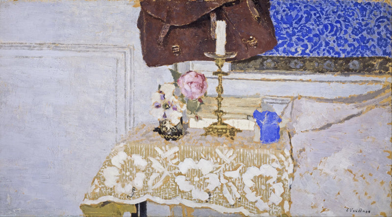 Still life with candlestick holder - Édouard Vuillard