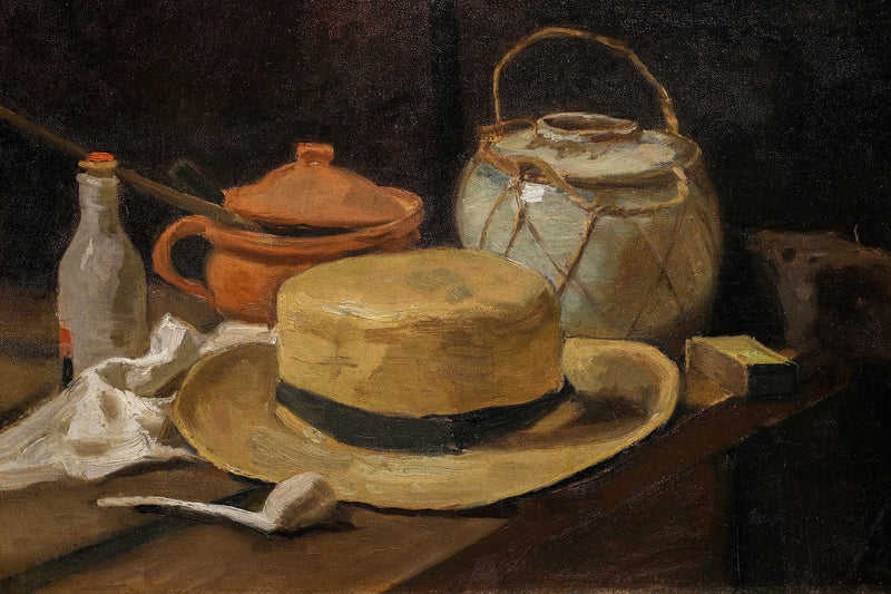 still life with straw hat - Vincent van Gogh