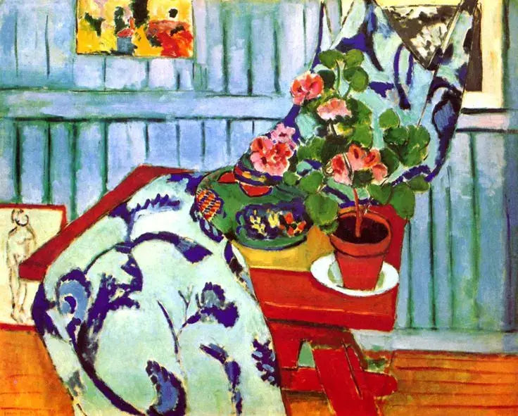 Still Life with Geranium - Henri Matisse