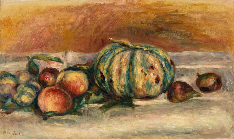 Still Life with Melon - Pierre-Auguste Renoir