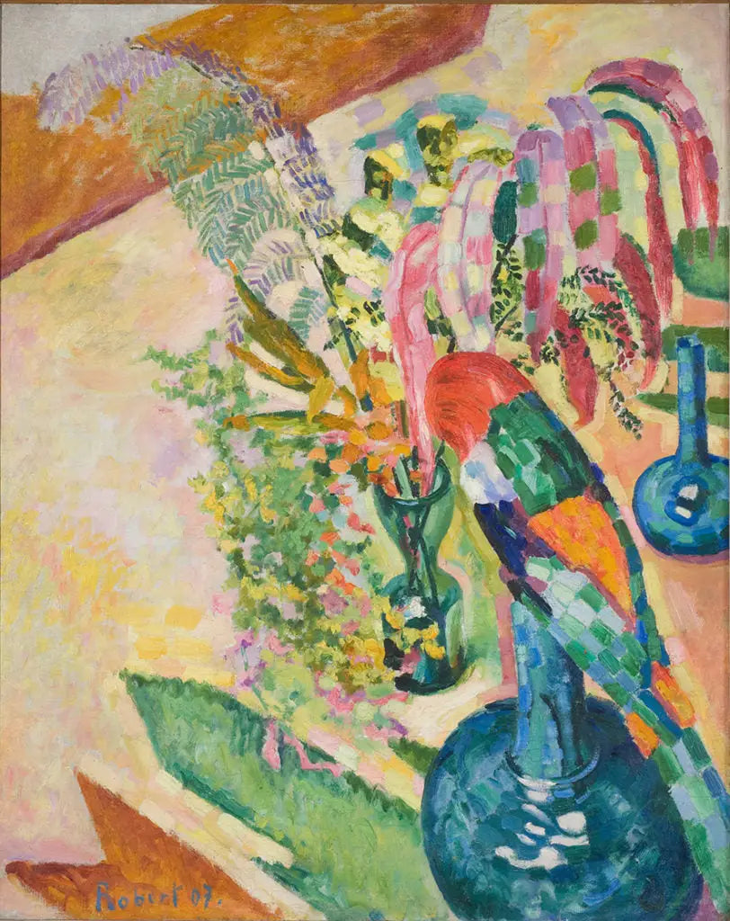 Still Life with Parrot - Robert Delaunay