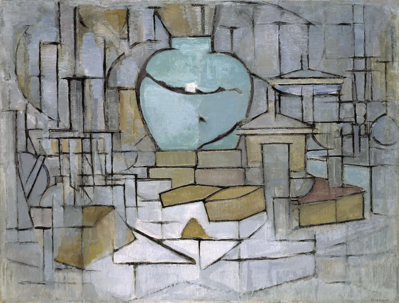 Still Life with Ginger Pot II - Piet Mondrian