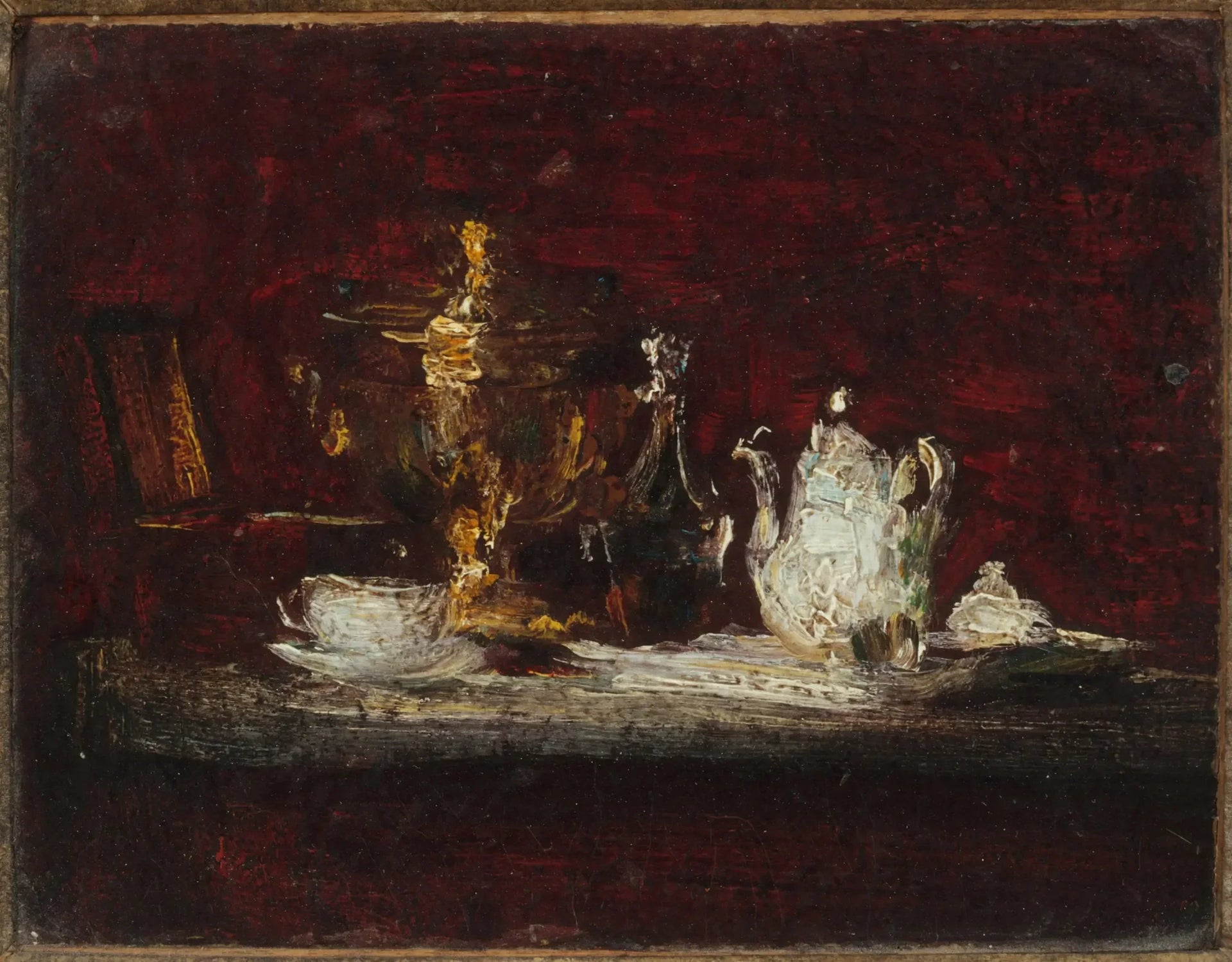 Nature morte au samovar - Henri Fantin-Latour image 1 copie de tableau peinte à la main