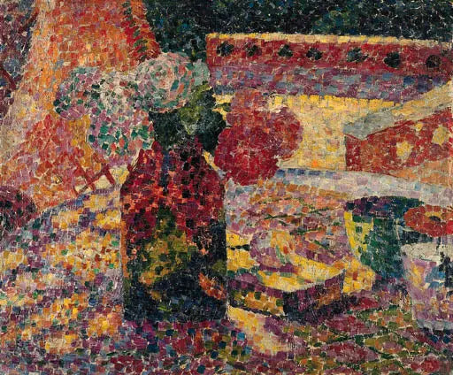 Still Life with Vase of Flowers - Robert Delaunay