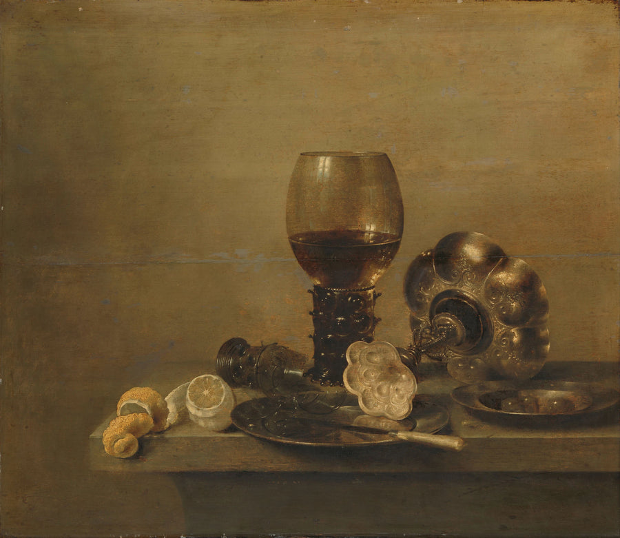Nature morte au verre brisé - Willem Claesz. Heda
