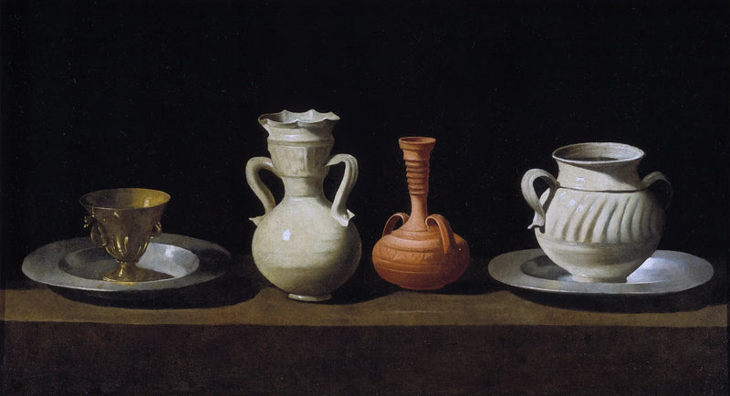 Still life with jugs - Francisco de Zurbarán