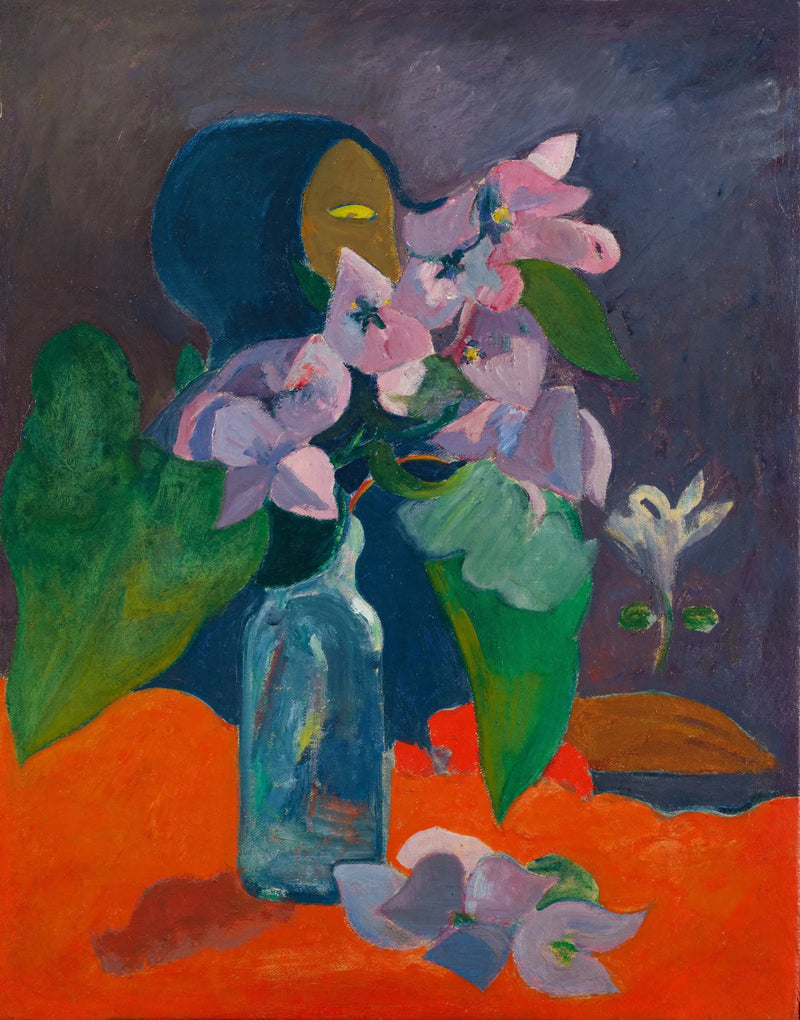 Still Life with Flowers and Idol - Paul Gauguin