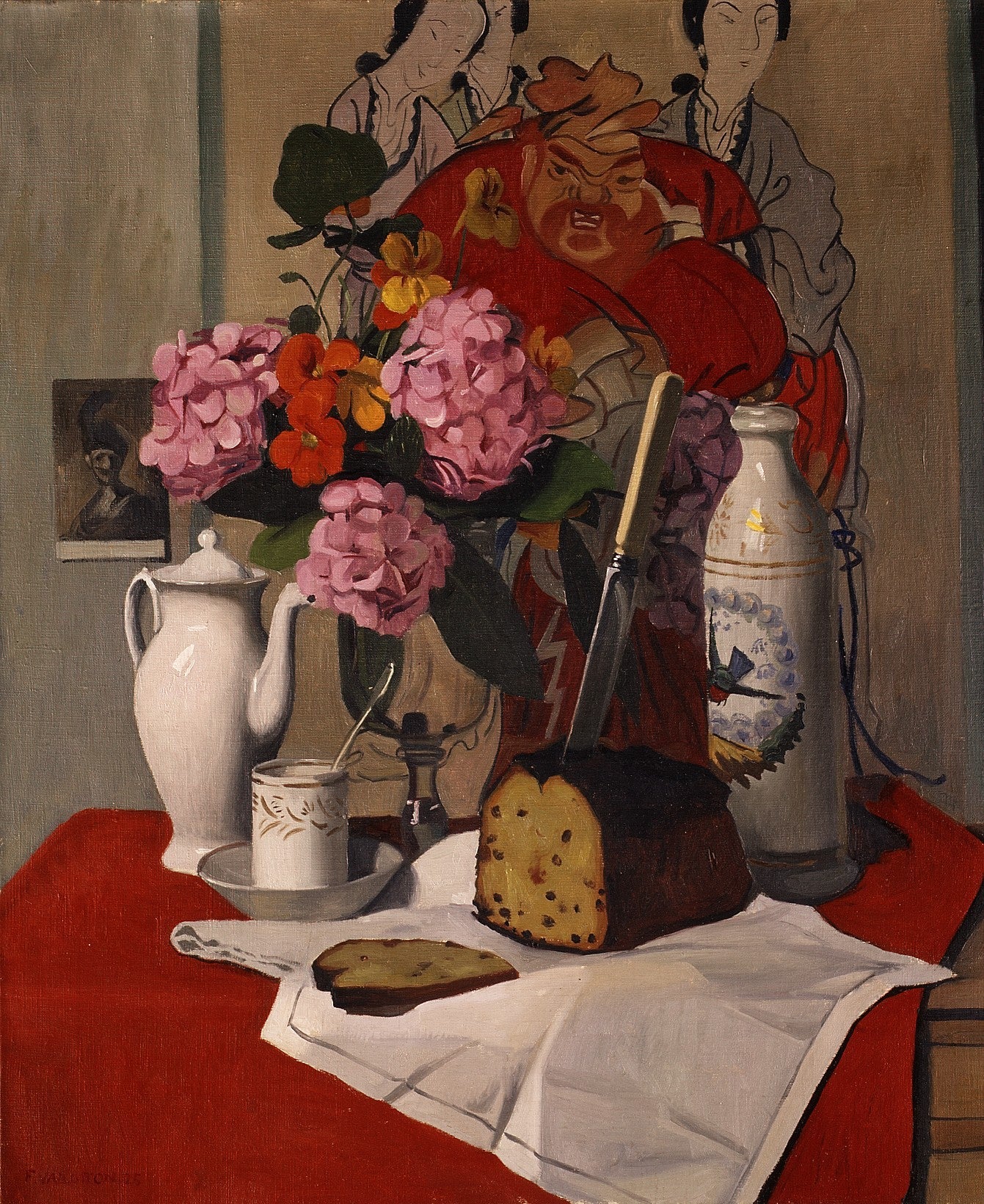 Still life with flowers - Félix Vallotton
