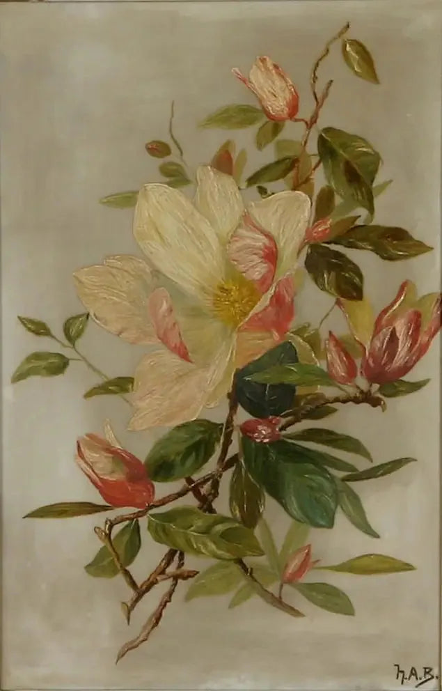 Still life with flowers. - H. A. Brendekilde