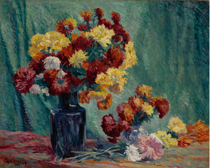 Still life with flowers - Maximilien Luce
