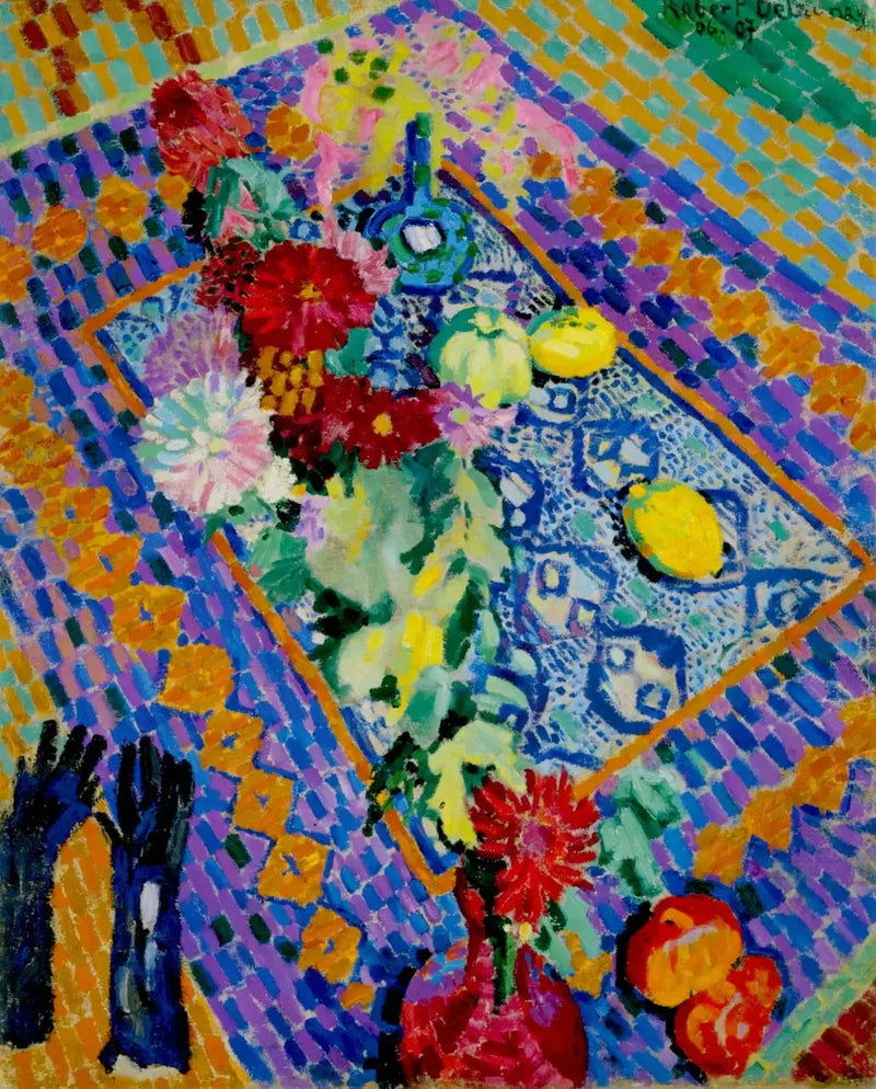 Still Life with Gloves - Robert Delaunay