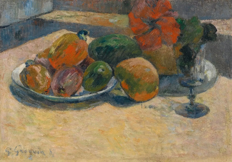Still Life with Mangoes and Hibiscus Flower - Paul Gauguin