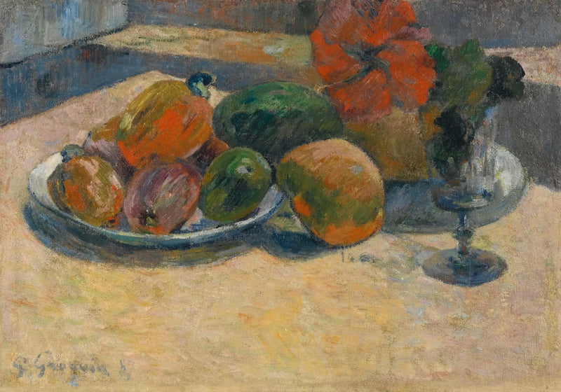 Still Life with Mangoes and Hibiscus Flower - Paul Gauguin
