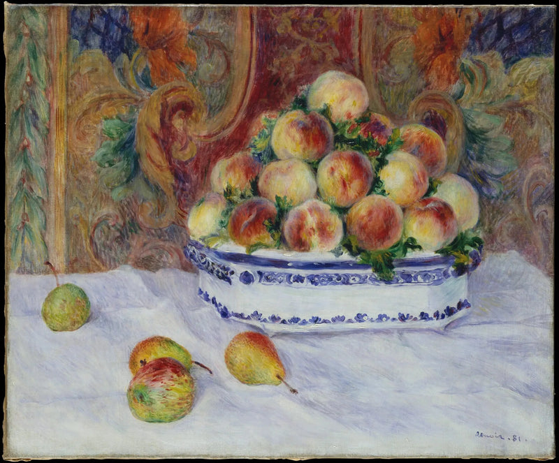 Still Life with Peaches - Pierre-Auguste Renoir
