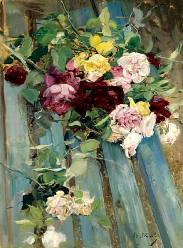 Still Life with Roses - Giovanni Boldini