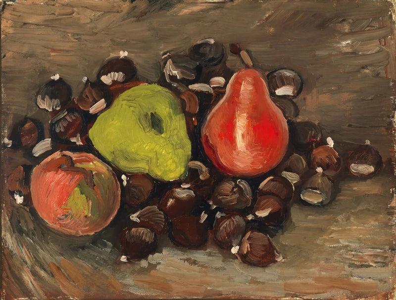 Still life with fruits and chestnuts - Vincent van Gogh
