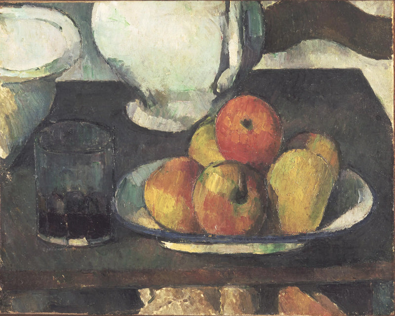 Still Life with Fruit and Glass of Wine - Paul Cézanne