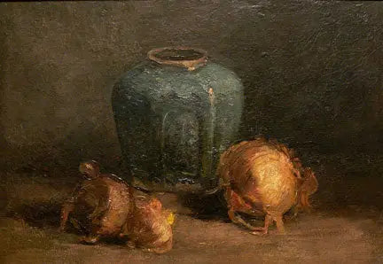 Still Life with Ginger Jar and Onions - Vincent van Gogh