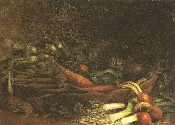 Still Life with a Basket of Vegetables - Vincent van Gogh