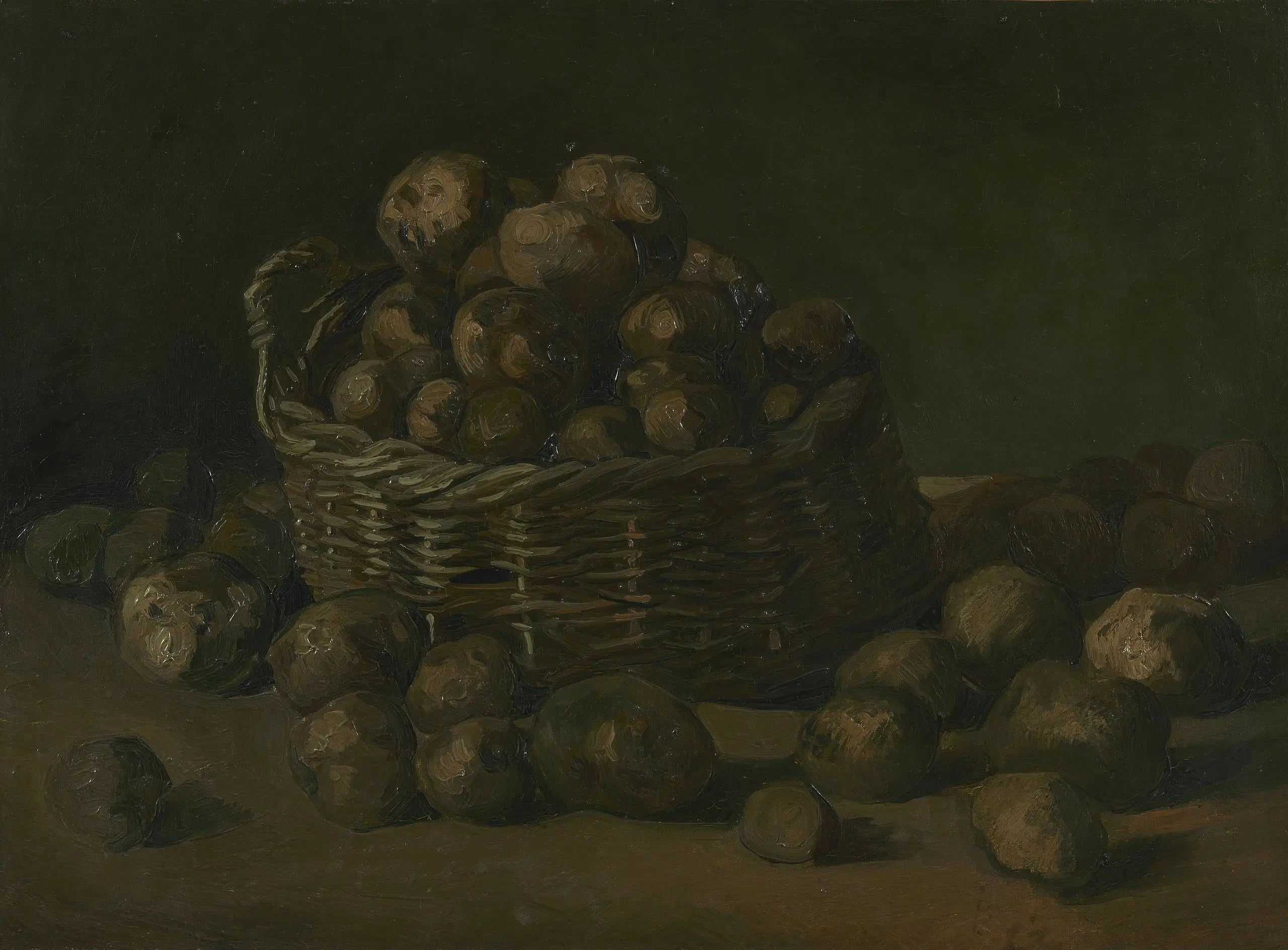 Nature morte avec un panier de pommes de terre - Vincent van Gogh - Alpha Reproduction