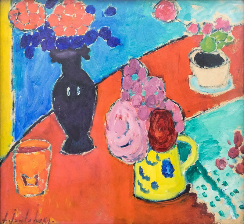 Still life with vase and jug - Alexej von Jawlensky