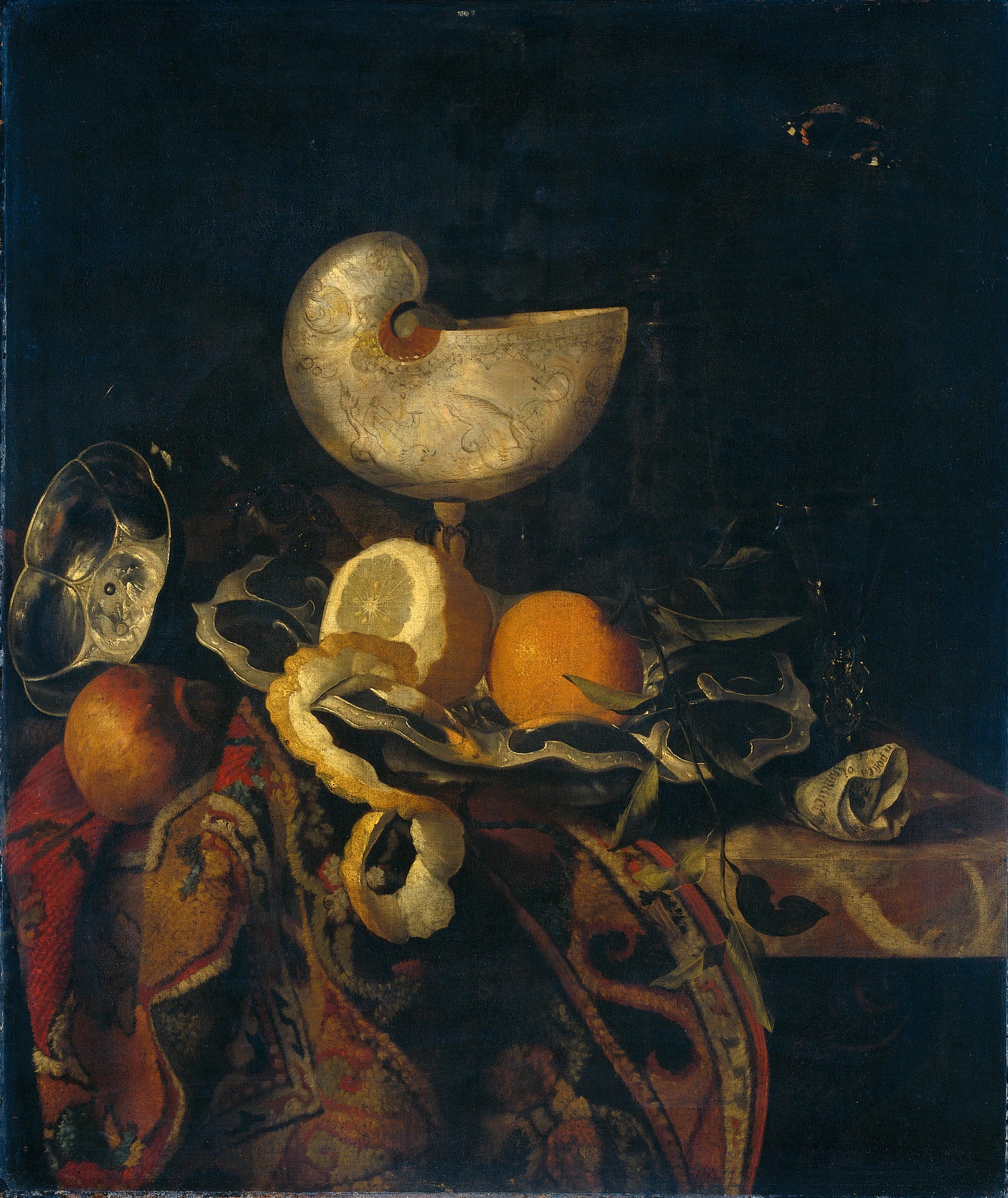 Nature morte à la coupe Nautilus - Frans Sant-Acker