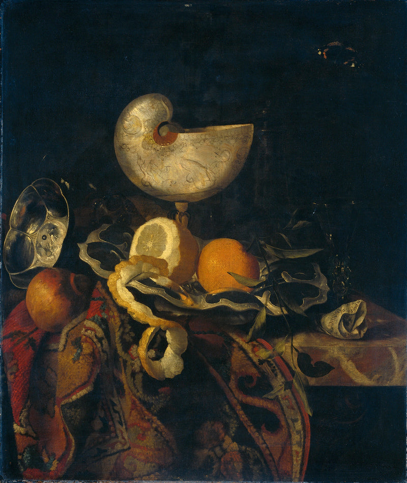 Nature morte à la coupe Nautilus - Frans Sant-Acker