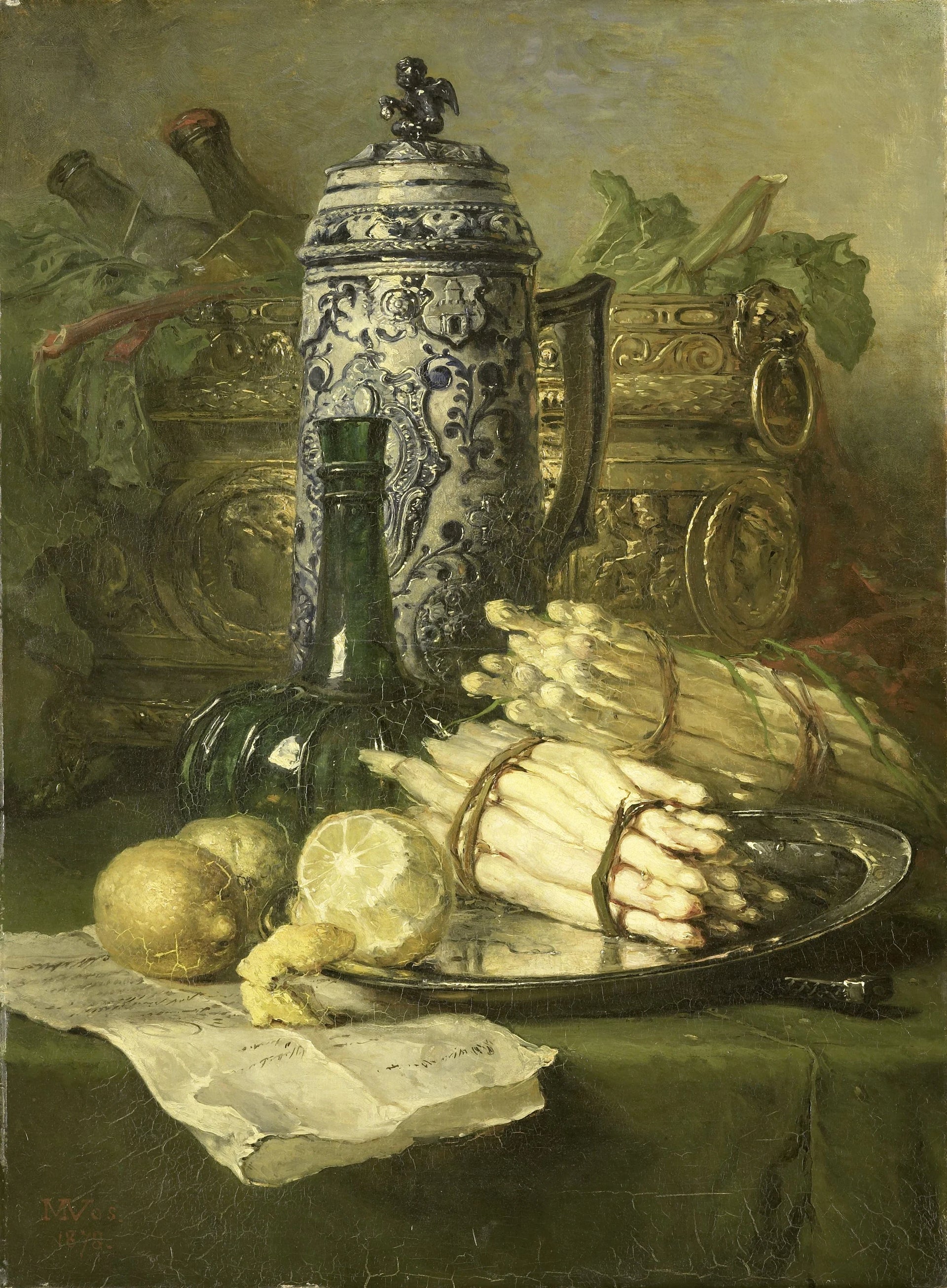 Nature morte à la cruche en grès - Maria Vos