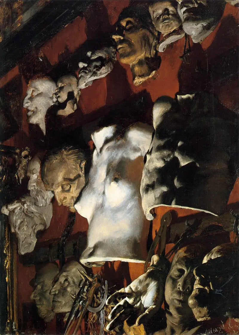Still life studio - Adolph von Menzel