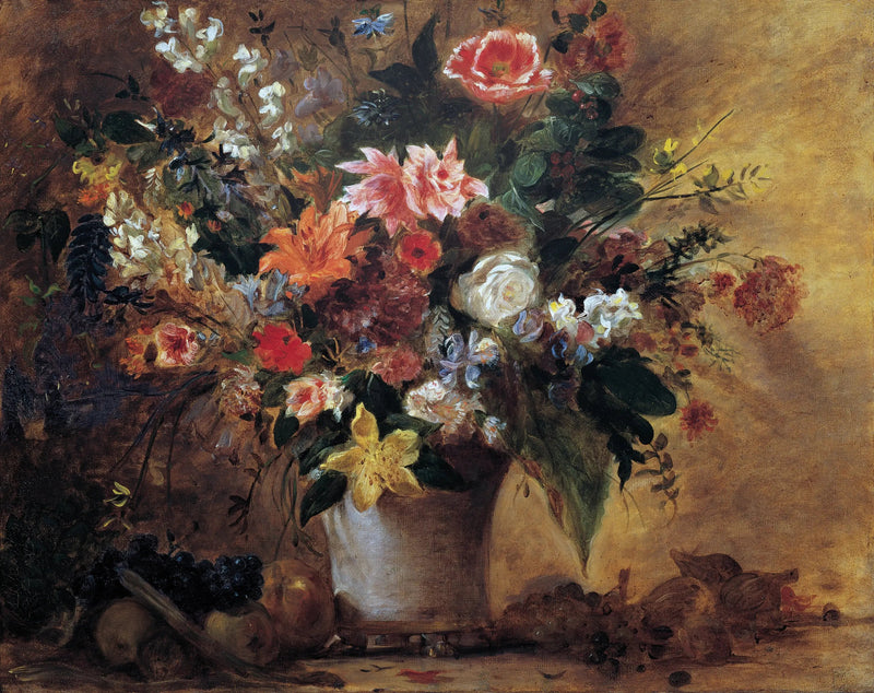 Still Life with Flowers - Eugène Delacroix