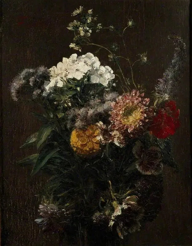 Still Life: Mixed Flowers - Henri Fantin-Latour