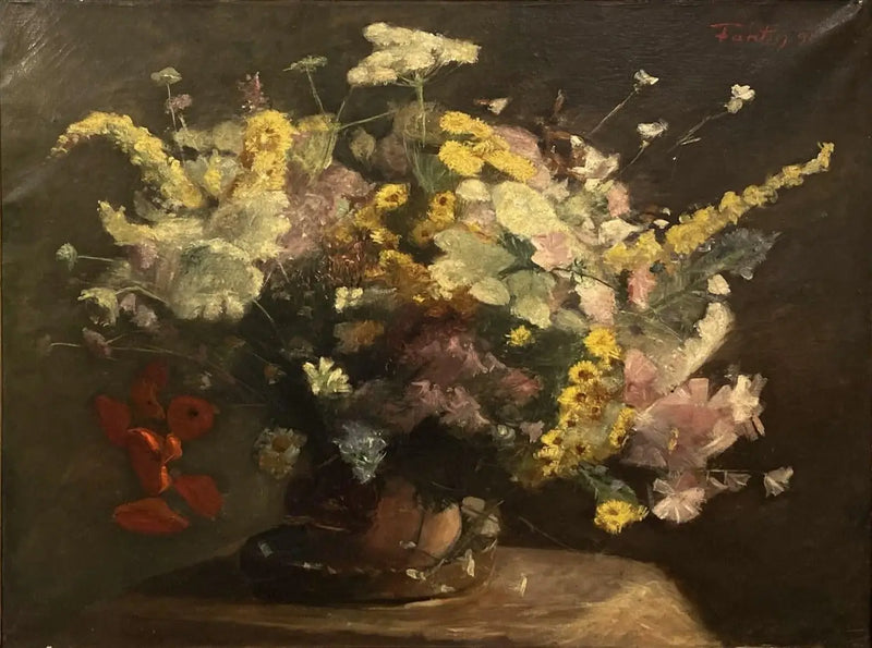 Still Life: Velvety Flowers - Henri Fantin-Latour