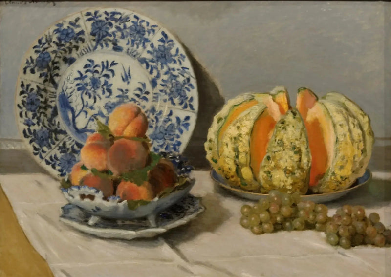 Still life with melon W245 - Claude Monet