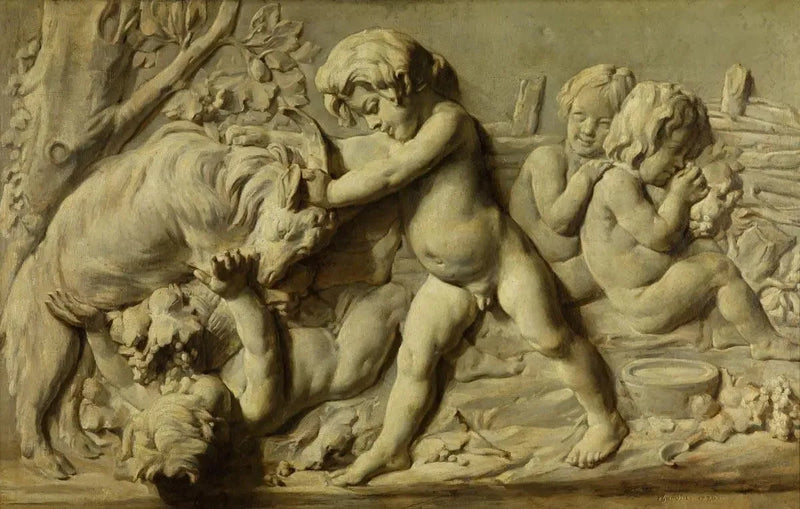 Still life representing the bas-relief Automne by Bouchardon - Jean Siméon Chardin