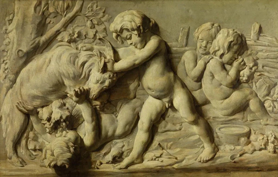 Still life representing the bas-relief Automne by Bouchardon - Jean Siméon Chardin