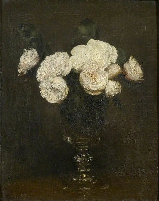 Still Life: Roses of Malmaison - Henri Fantin-Latour