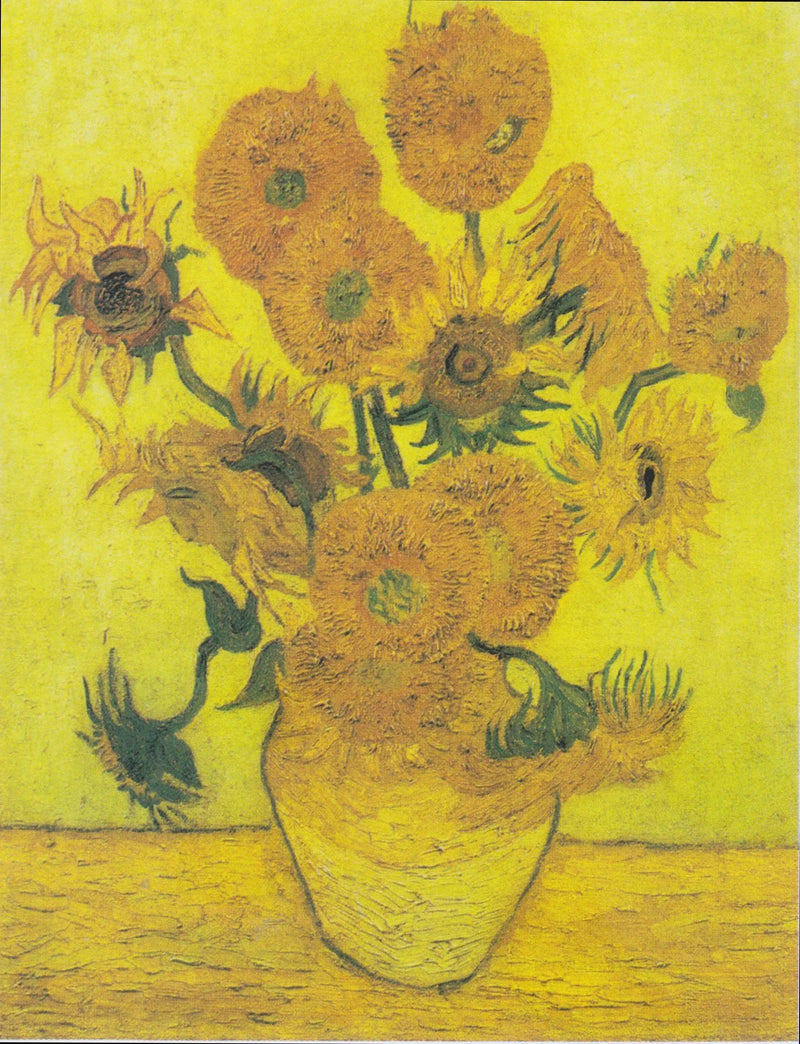 Still Life: Vase with Fifteen Sunflowers - Vincent van Gogh