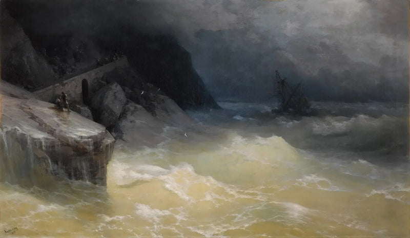 Shipwreck off the Black Sea coast - Ivan Aïvazovski
