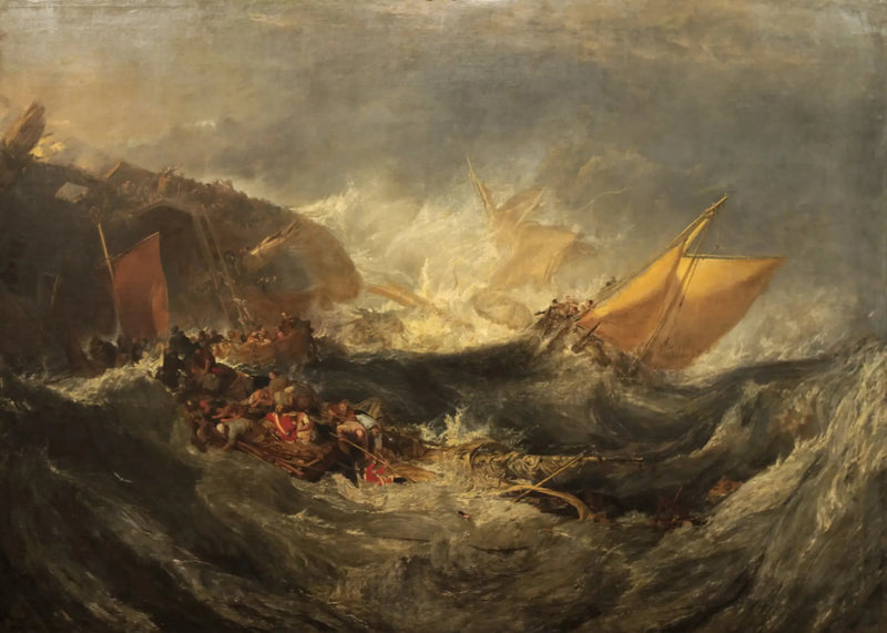 Shipwreck of a Cargo - J. M. W. Turner