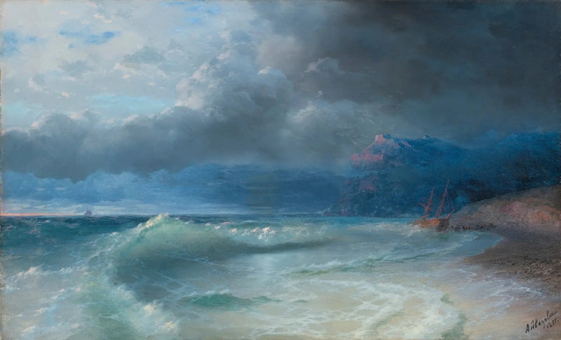 Shipwreck by a Stormy Morning - Ivan Aïvazovski