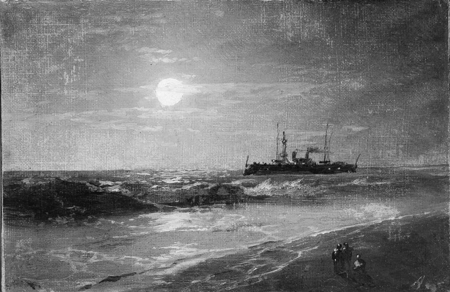 Moonlit Ship - Ivan Aïvazovski