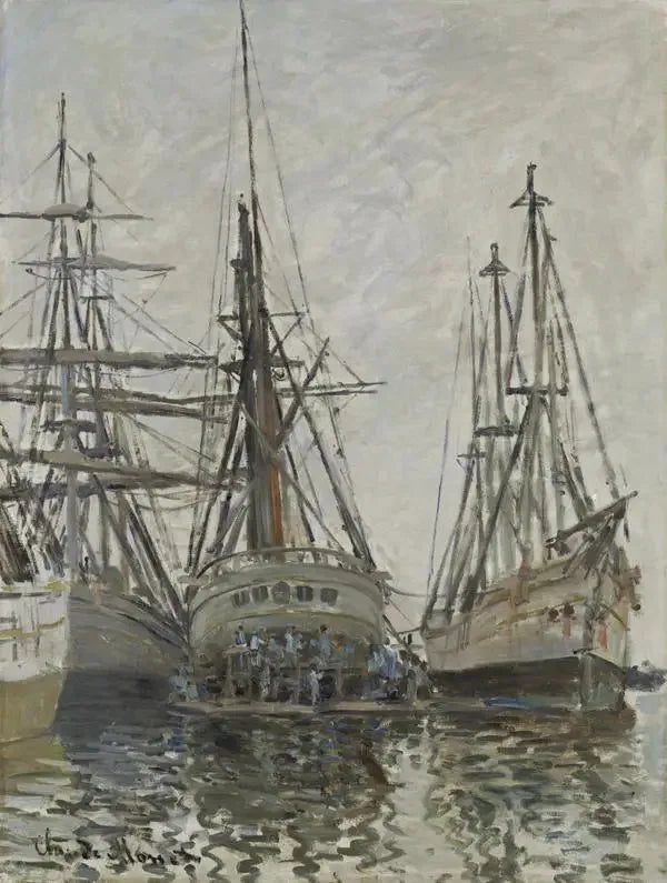 Ships Under Repair - Claude Monet