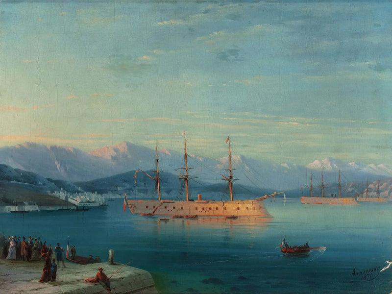 French ships departing from the Black Sea - Ivan Aïvazovski