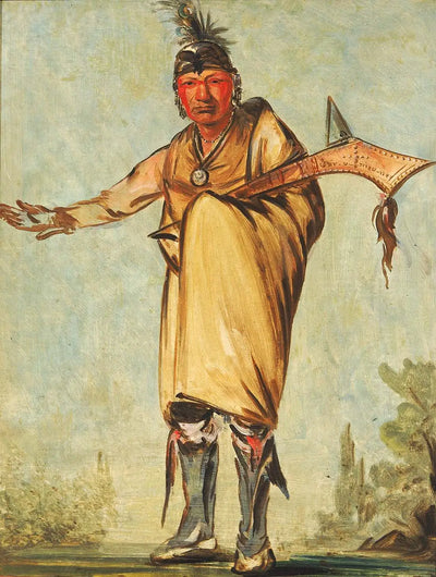 Náw-káw Wood ancien chef de la tribu - George Catlin - Alpha Reproduction