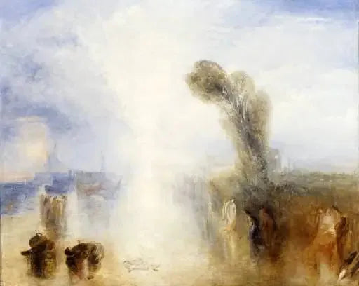 Neapolitan Fisher Girls Surprised Bathing by Moonlight - J. M. W. Turner