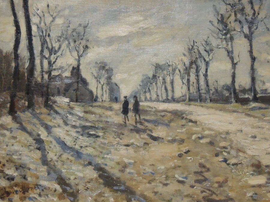 Snow in the Setting Sun - Claude Monet