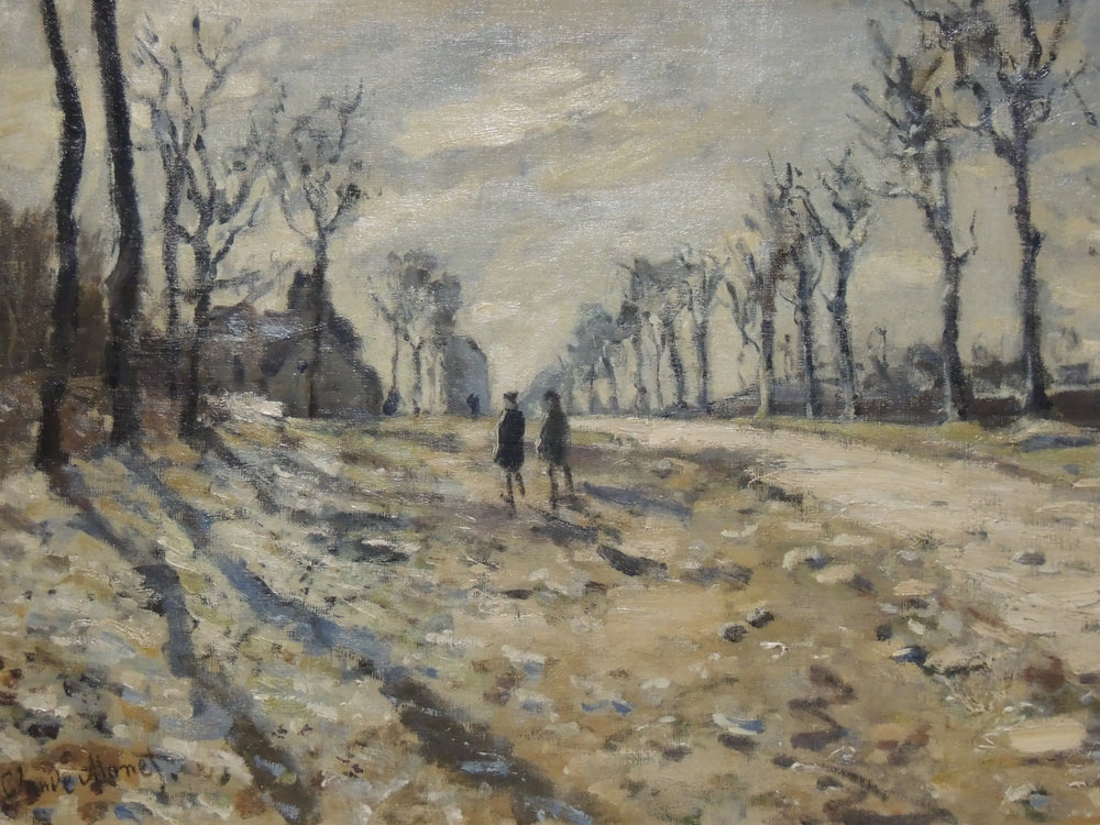 Reproduction du tableau « Neige au soleil couchant - Claude Monet » par Alpha Reproduction en peinture à l’huile