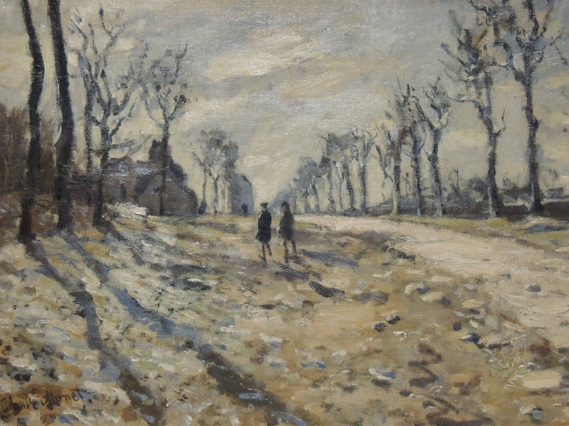 Snow in the Setting Sun - Claude Monet