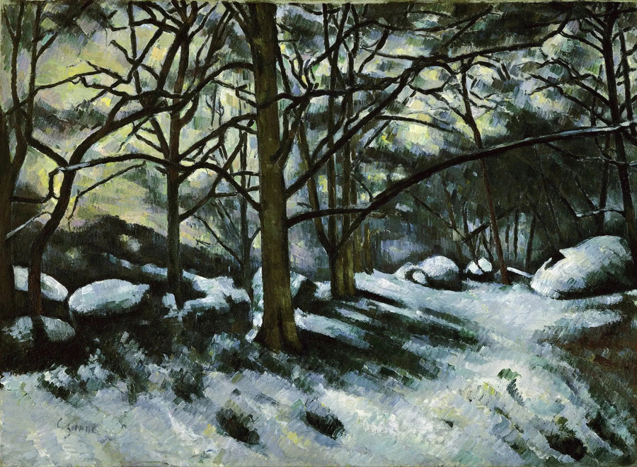 Melting Snow at Fontainebleau - Paul Cézanne