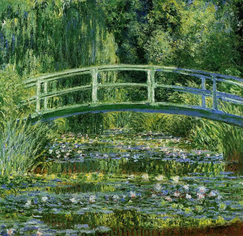 Water Lilies and Japanese Bridge - Claude Monet